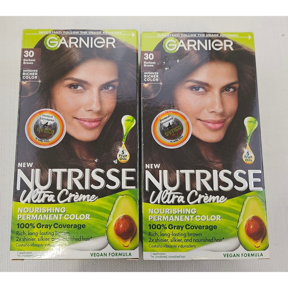Garnier Nutrisse Ultra Crème Nourishing Permanent Hair Color 30 Darkest‎ Brown